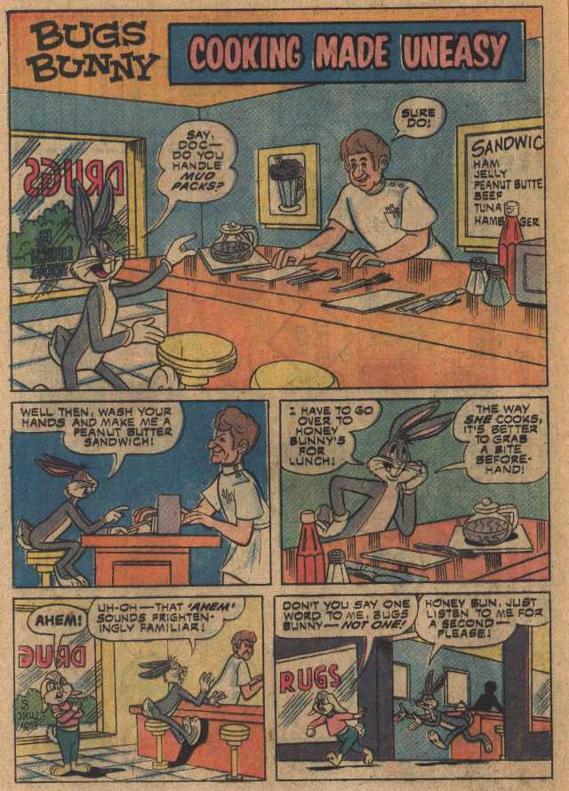 Cooking Made Uneasy (From Bugs Bunny #167 Oct 1975)