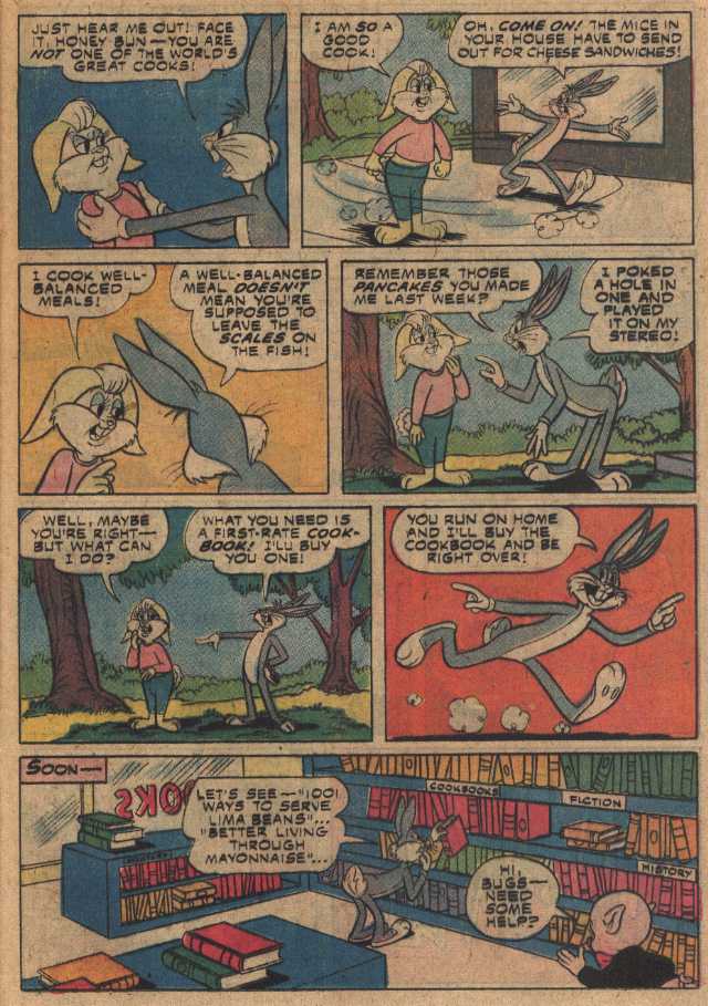 Cooking Made Uneasy (z czasopisma Bugs Bunny, nr 167, październik 1975)