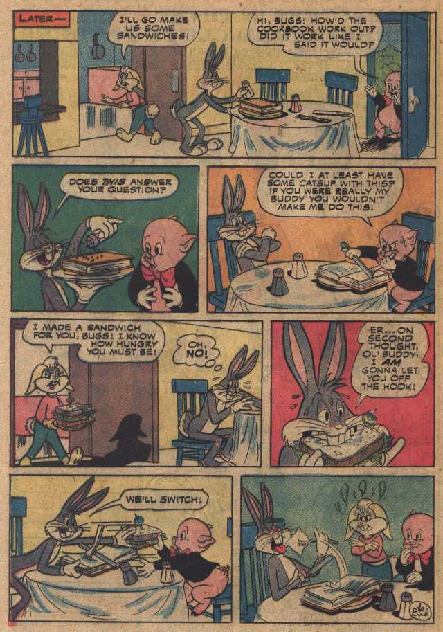 Cooking Made Uneasy (From Bugs Bunny #167 Oct 1975)