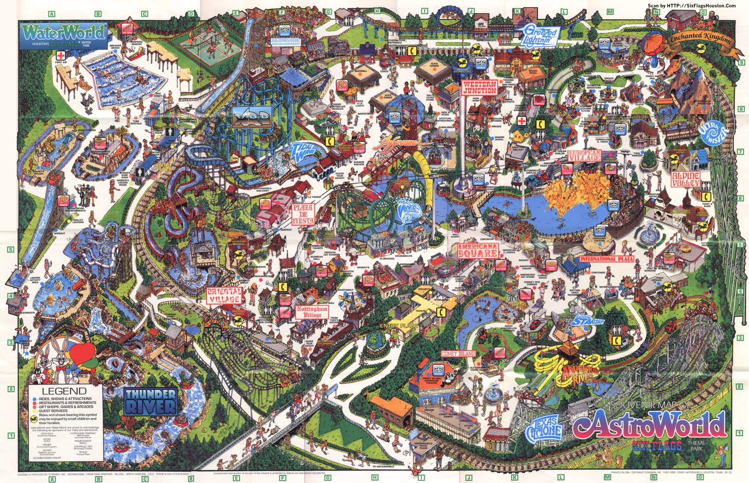Six Flags Astroworld 1992