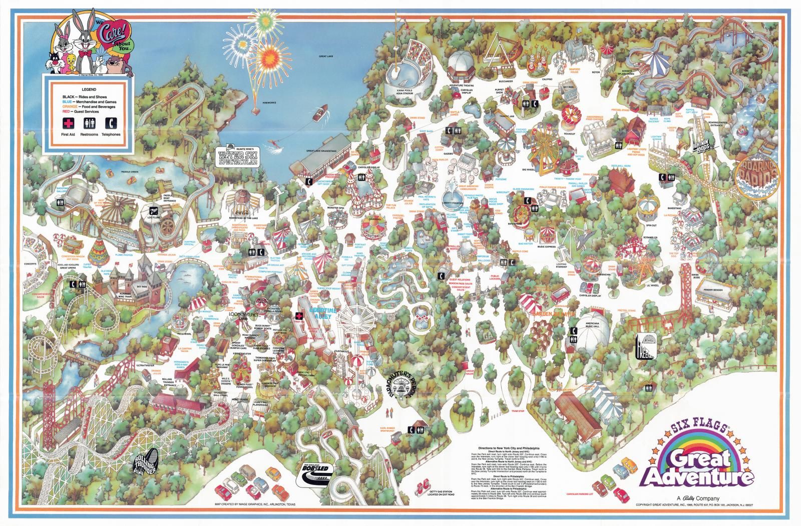 Six Flags Great Adventure - 2015 Park Map