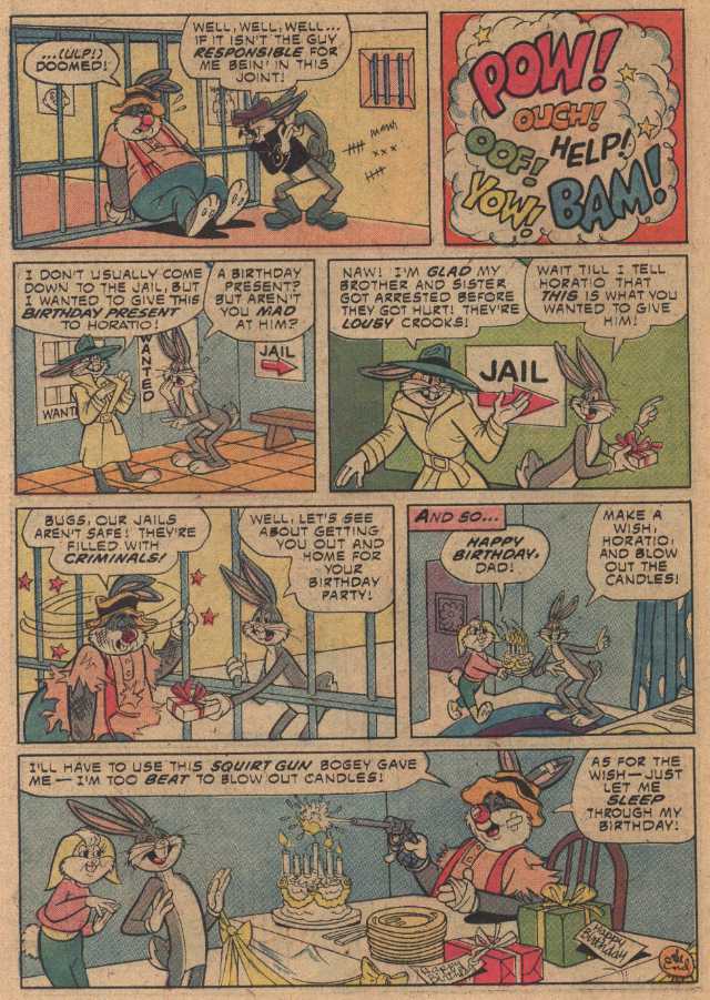 A present from Bogey (From Bugs Bunny 164, July, 1975)